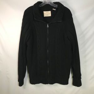 Weatherproof cable knit sweater